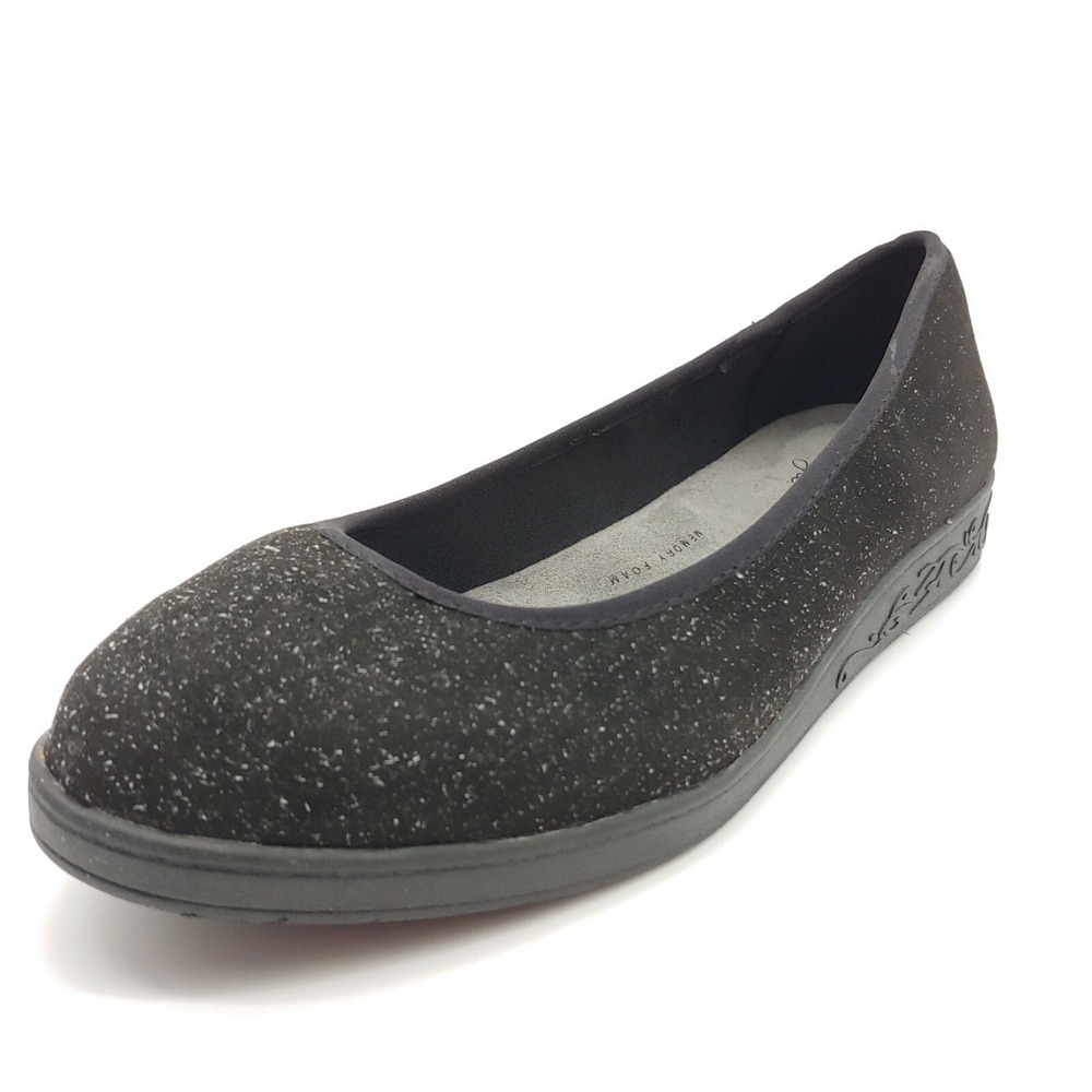 Soft Style Shoes Womens Paison Ballet Flats Black Cushioned Insole Comfort 8.5